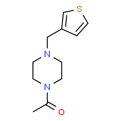 ChemSpider 2D Image | 1-[4-(3-Thienylmethyl)-1-piperazinyl]ethanone | C11H16N2OS