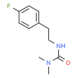 ChemSpider 2D Image | 3-[2-(4-Fluorophenyl)ethyl]-1,1-dimethylurea | C11H15FN2O