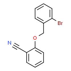ChemSpider 2D Image | 2-[(2-Bromobenzyl)oxy]benzonitrile | C14H10BrNO