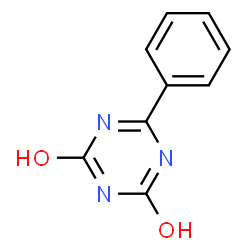 ChemSpider 2D Image | Triazine-2,4-dihydroxy, 6-phenyl- | C9H7N3O2