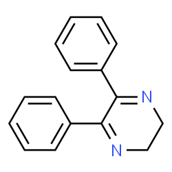 ChemSpider 2D Image | 2,3-DIHYDRO-5,6-DIPHENYLPYRAZINE | C16H14N2