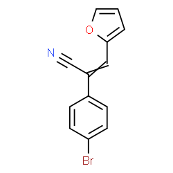 ChemSpider 2D Image | 2-(4-Bromophenyl)-3-(2-furyl)acrylonitrile | C13H8BrNO
