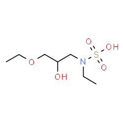 ChemSpider 2D Image | (3-Ethoxy-2-hydroxypropyl)ethylsulfamic acid | C7H17NO5S