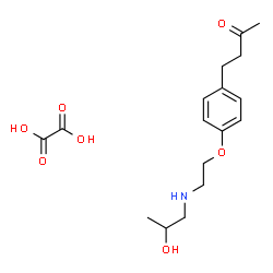 ChemSpider 2D Image | 4-(4-{2-[(2-Hydroxypropyl)amino]ethoxy}phenyl)-2-butanone ethanedioate (1:1) | C17H25NO7