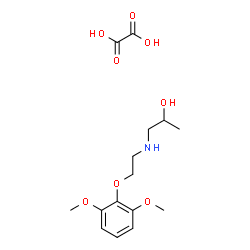 ChemSpider 2D Image | 1-{[2-(2,6-Dimethoxyphenoxy)ethyl]amino}-2-propanol ethanedioate (1:1) | C15H23NO8