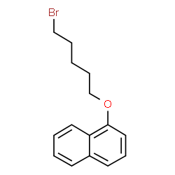 ChemSpider 2D Image | 1-[(5-Bromopentyl)oxy]naphthalene | C15H17BrO