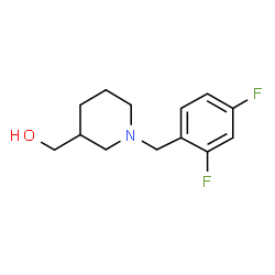 ChemSpider 2D Image | [1-(2,4-Difluorobenzyl)-3-piperidinyl]methanol | C13H17F2NO