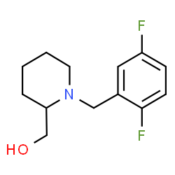 ChemSpider 2D Image | [1-(2,5-Difluorobenzyl)-2-piperidinyl]methanol | C13H17F2NO