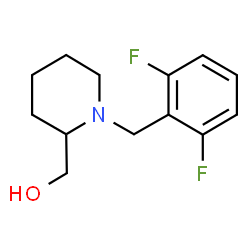 ChemSpider 2D Image | [1-(2,6-Difluorobenzyl)-2-piperidinyl]methanol | C13H17F2NO