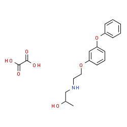 ChemSpider 2D Image | 1-{[2-(3-Phenoxyphenoxy)ethyl]amino}-2-propanol ethanedioate (1:1) | C19H23NO7