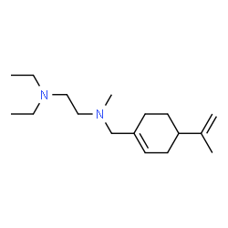 ChemSpider 2D Image | N,N-Diethyl-N'-[(4-isopropenyl-1-cyclohexen-1-yl)methyl]-N'-methyl-1,2-ethanediamine | C17H32N2
