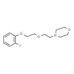 ChemSpider 2D Image | 4-{2-[2-(2-Fluorophenoxy)ethoxy]ethyl}morpholine | C14H20FNO3