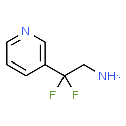 ChemSpider 2D Image | 2,2-Difluoro-2-(3-pyridinyl)ethanamine | C7H8F2N2