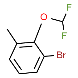 ChemSpider 2D Image | 1-Bromo-2-difluoromethoxy-3-methyl-benzene | C8H7BrF2O
