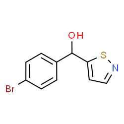 ChemSpider 2D Image | (4-Bromophenyl)(1,2-thiazol-5-yl)methanol | C10H8BrNOS