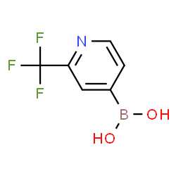 ChemSpider 2D Image | 2-(Trifluoromethyl)pyridine-4-boronic acid | C6H5BF3NO2