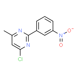 ChemSpider 2D Image | 4-Chloro-6-methyl-2-(3-nitrophenyl)pyrimidine | C11H8ClN3O2