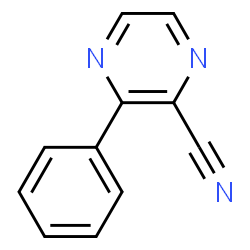 ChemSpider 2D Image | 3-Phenyl-2-pyrazinecarbonitrile | C11H7N3