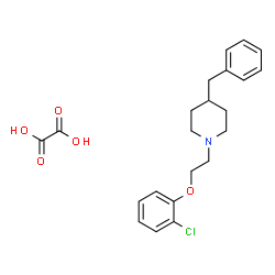 ChemSpider 2D Image | 4-Benzyl-1-[2-(2-chlorophenoxy)ethyl]piperidine ethanedioate (1:1) | C22H26ClNO5