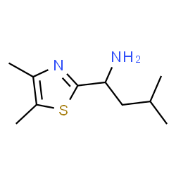 ChemSpider 2D Image | 1-(4,5-Dimethyl-1,3-thiazol-2-yl)-3-methyl-1-butanamine | C10H18N2S