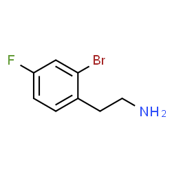 ChemSpider 2D Image | 2-Bromo-4-fluorobenzeneethanamine | C8H9BrFN