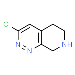 ChemSpider 2D Image | 3-chloro-5,6,7,8-tetrahydropyrido[3,4-c]pyridazine | C7H8ClN3