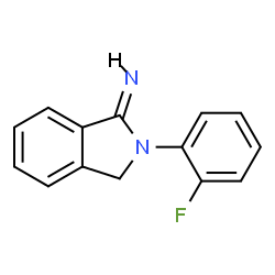 ChemSpider 2D Image | (1E)-2-(2-Fluorophenyl)-1-isoindolinimine | C14H11FN2