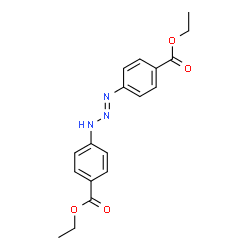ChemSpider 2D Image | Diethyl 4,4'-[(1E)-1-triazene-1,3-diyl]dibenzoate | C18H19N3O4
