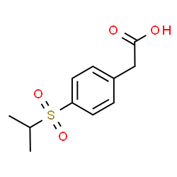 ChemSpider 2D Image | [4-(Isopropylsulfonyl)phenyl]acetic acid | C11H14O4S