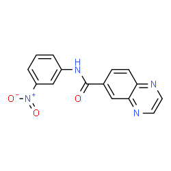 ChemSpider 2D Image | N-(3-Nitrophenyl)-6-quinoxalinecarboxamide | C15H10N4O3