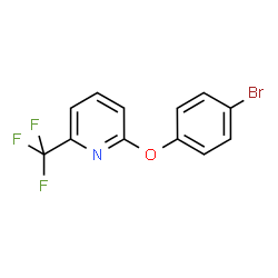 ChemSpider 2D Image | 2-(4-Bromophenoxy)-6-(trifluoromethyl)pyridine | C12H7BrF3NO