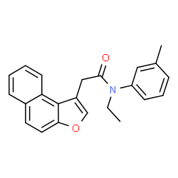 ChemSpider 2D Image | N-Ethyl-N-(3-methylphenyl)-2-(naphtho[2,1-b]furan-1-yl)acetamide | C23H21NO2
