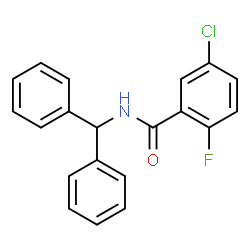 ChemSpider 2D Image | 5-Chloro-N-(diphenylmethyl)-2-fluorobenzamide | C20H15ClFNO