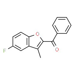 ChemSpider 2D Image | (5-Fluoro-3-methyl-1-benzofuran-2-yl)(phenyl)methanone | C16H11FO2