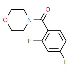 ChemSpider 2D Image | (2,4-Difluorophenyl)(4-morpholinyl)methanone | C11H11F2NO2