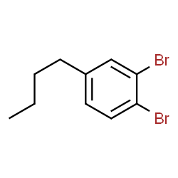 ChemSpider 2D Image | 1,2-Dibromo-4-butylbenzene | C10H12Br2