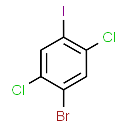 ChemSpider 2D Image | 1-Bromo-2,5-dichloro-4-iodobenzene | C6H2BrCl2I
