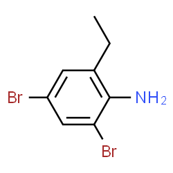 ChemSpider 2D Image | 2,4-Dibromo-6-ethylaniline | C8H9Br2N