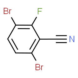 ChemSpider 2D Image | 3,6-Dibromo-2-fluorobenzonitrile | C7H2Br2FN