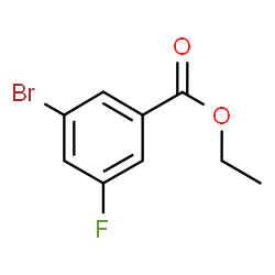 ChemSpider 2D Image | Ethyl 3-bromo-5-fluorobenzoate | C9H8BrFO2