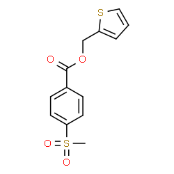 ChemSpider 2D Image | 2-Thienylmethyl 4-(methylsulfonyl)benzoate | C13H12O4S2