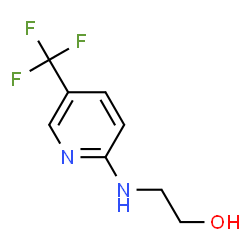 ChemSpider 2D Image | 2-{[5-(Trifluoromethyl)-2-pyridinyl]amino}ethanol | C8H9F3N2O