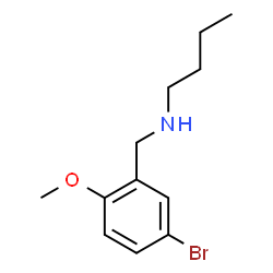 ChemSpider 2D Image | N-(5-Bromo-2-methoxybenzyl)-1-butanamine | C12H18BrNO