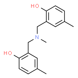 ChemSpider 2D Image | 2,2'-[(Methylimino)bis(methylene)]bis(4-methylphenol) | C17H21NO2