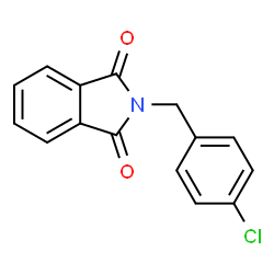 ChemSpider 2D Image | 2-(4-Chlorobenzyl)isoindoline-1,3-dione | C15H10ClNO2