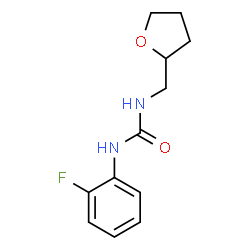 ChemSpider 2D Image | 1-(2-Fluorophenyl)-3-(tetrahydro-2-furanylmethyl)urea | C12H15FN2O2