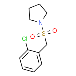 ChemSpider 2D Image | 1-[(2-Chlorobenzyl)sulfonyl]pyrrolidine | C11H14ClNO2S