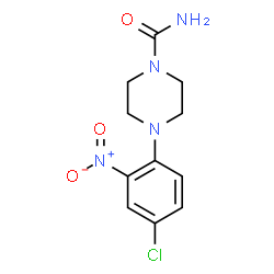 ChemSpider 2D Image | 4-(4-Chloro-2-nitrophenyl)-1-piperazinecarboxamide | C11H13ClN4O3