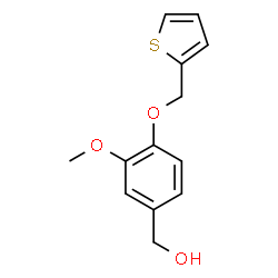 ChemSpider 2D Image | [3-Methoxy-4-(2-thienylmethoxy)phenyl]methanol | C13H14O3S