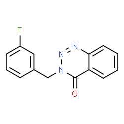ChemSpider 2D Image | 3-(3-Fluorobenzyl)-1,2,3-benzotriazin-4(3H)-one | C14H10FN3O